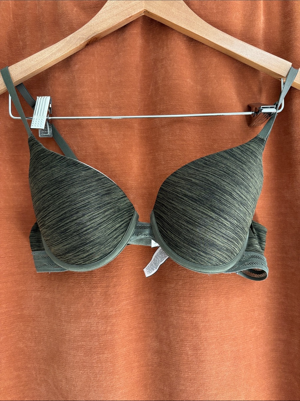 Victoria's Secret Olive Green Heather T-Shirt Bra